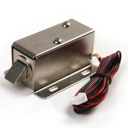 Cerradura electrónica de 12V, puerta de captura, conjunto de liberación eléctrica, solenoide, cerradura eléctrica grande