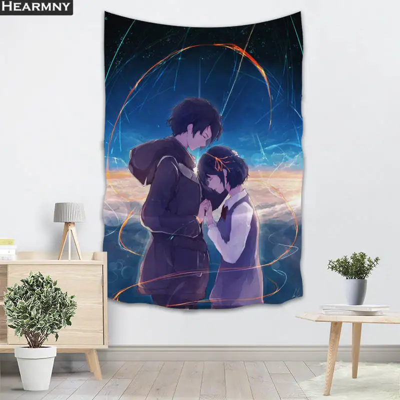 Background Fabric Valance Tapestry Wall Hanging Custom Kimi No Na Bedroom Living Room Blanket Yoga Beach Towel Tablecloth