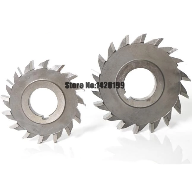 1PCS 50mm 63mm 75mm 80mm 100mm 125mm 130mm 150mm HSS Three Straight Tooth Blade Face Milling Cutter,4mm-20mm thickness