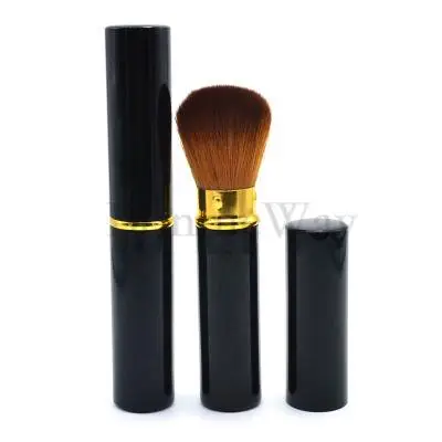 by DHL 200Pcs/Lot Retractable Powder Brush Face Powder Blush Foundation Makeup Brushes Beauty Tool