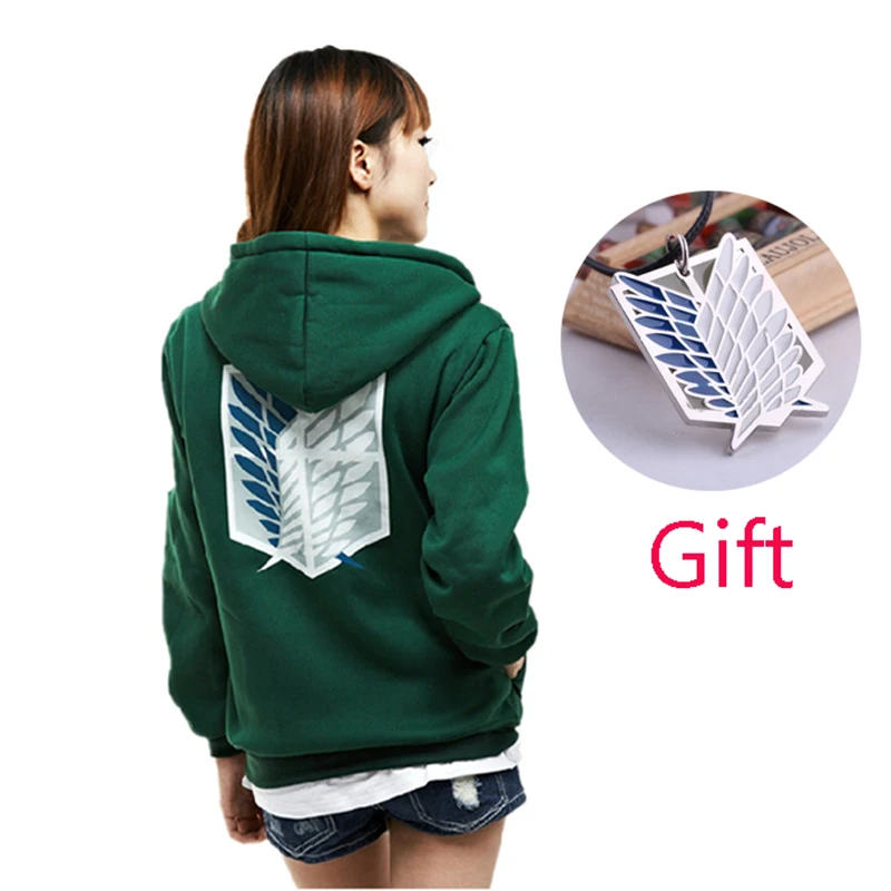 Attack on Titan Legion Scouting Cosplay Costume Coat Jacket Hoodies Hoody for Men Boy Spring Autumn