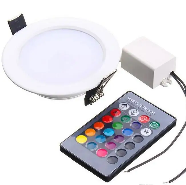 

Free shipping RGB led down lights 3W 5W 10W Led Panel Lighting Downlight AC110/220V Indoor led recessed lights