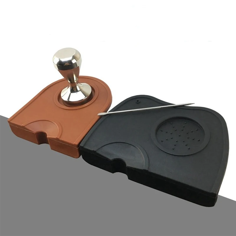 

Manual Coffee Espresso Tamper corner Pad Multi-function Thicken Anti-skid Wear Resistance Coffee Silicone Mat Kitchen