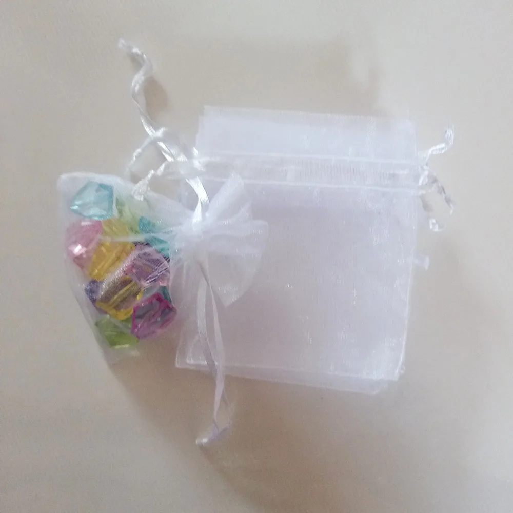 100pcs Jewellery Bag Drawstring Organza Bags Jewelry Packaging Display Organza Jewelry Bags Pouch Packaging For Jewelry Pouches