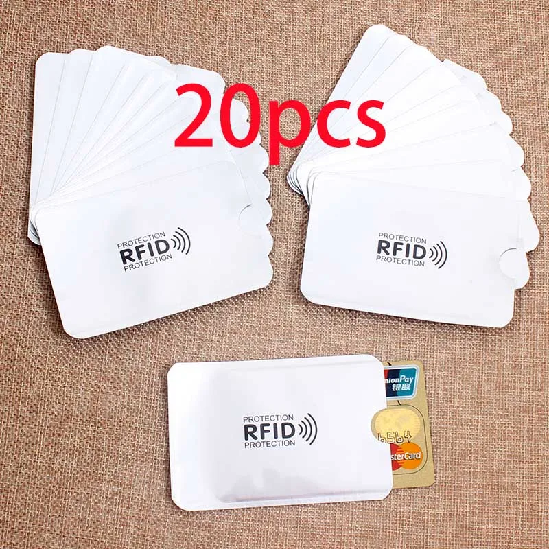 Porte-cartes anti-RFID, blocage NDavid, lecteur, serrure, carte d'identité, étui de protection, métal, étui pour carte de crédit, infraction, le plus récent