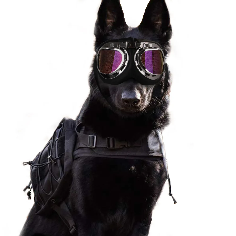 

Cool Dog Sunglasses UV Protection Windproof Goggles Pet Eye Wear Medium Large Dog Swimming Skating Glasses Accessaries