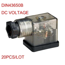 Free Shipping 20PCS/LOT DIN43650B LED DIN Connector Plug DC Voltage