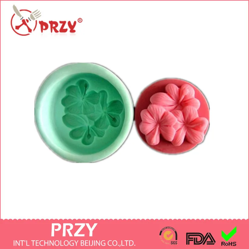 

Sell hot DIY Clover modelling silicon soap mold Cake decoration mold fondant mold Handmade soap mold