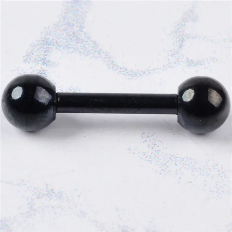 5Pcs/lot Tragus Helix Bar Black 3mm Ball Stainless Steel Labret Lip Bar Rings Stud Cartilage Ear Piercing Body Jewelry  пирсинг