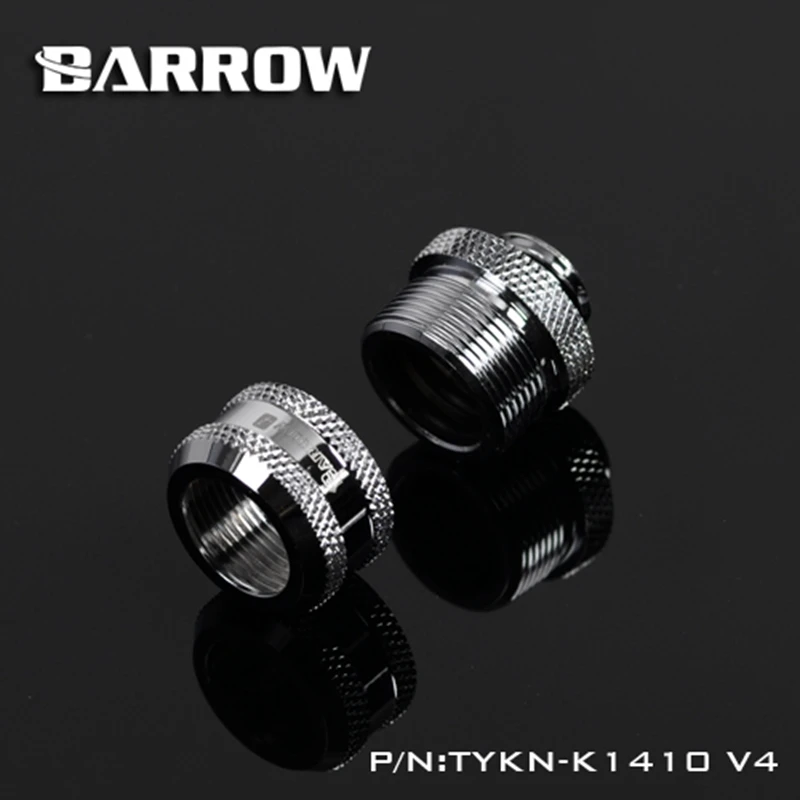 Barrow 14mm OD Rigid Hard Acrylic Tube Pipe Compression Fitting TYKN-K1410-V4