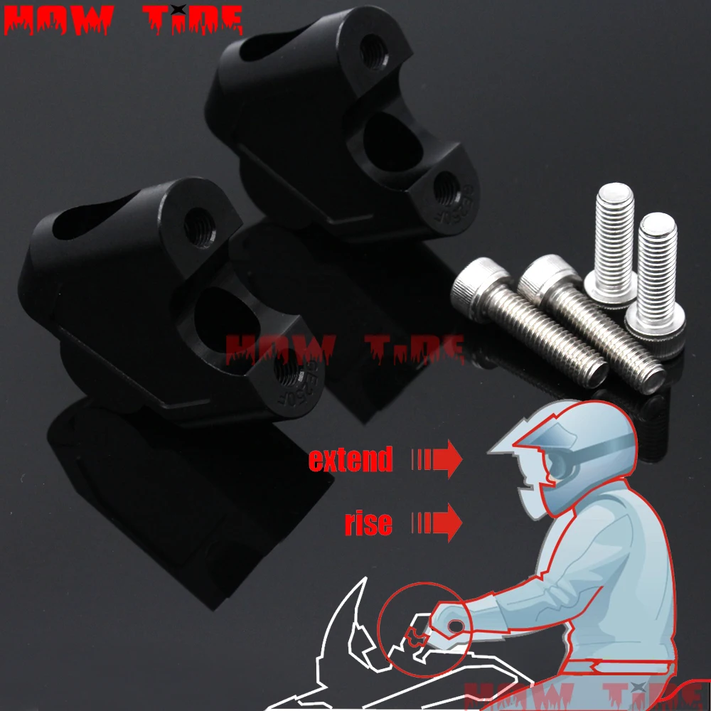 Motorcyle Handlebar Risers Bar Clamp Adapter For Suzuki V-STROM DL 250 17-18/DL 650 2004-2012/DL 650XT 2015-2018/DL 1000 02-16