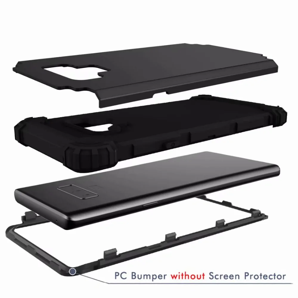 Heavy Duty Hybrid Sturdy Armor Defender High Impact Shockproof Protective Cover Case For Samsung Galaxy Note 9