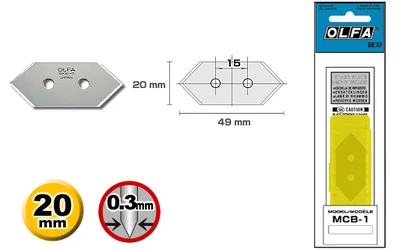 OLFA MCB-1 5 blades mat cutter Other Utilities Blade cutting MC-45 Genuine for MC-45 MC-45/2B MC-45/DX