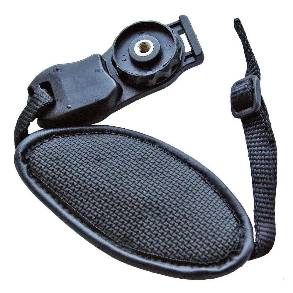 Correa de agarre de muñeca de mano de cámara de cuero