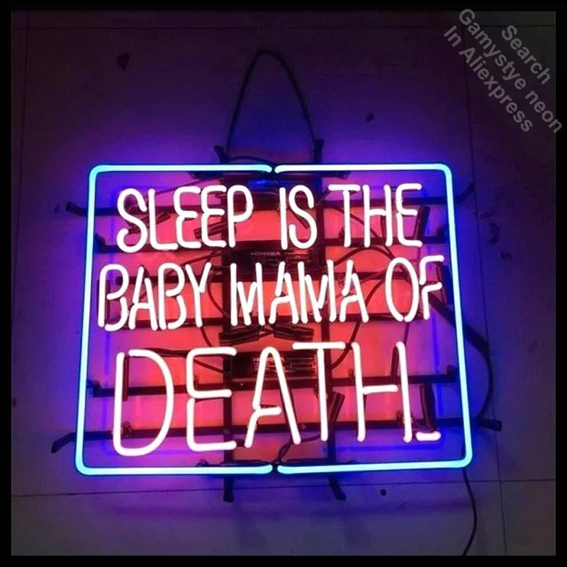 

Неоновая вывеска Sleep the baby мама смерти Неоновая вывеска Бренд REAL GLASS Tube BEER BAR PUB Магазин Световая вывеска Дисплей Неоновая буква Дизайн