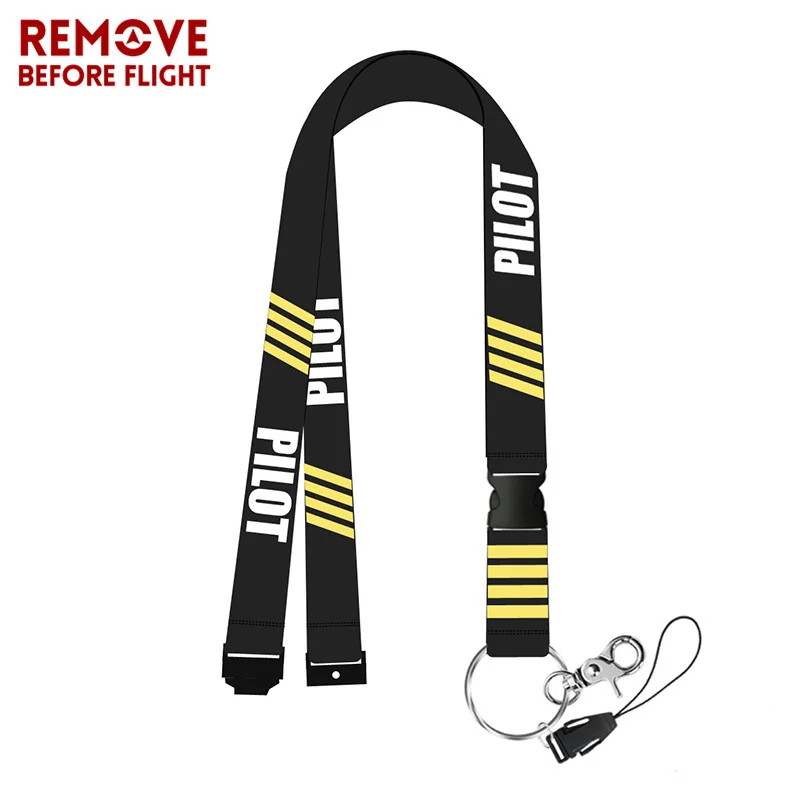 Remove Before Flight Chaveiro Pilot Lanyards for Key Braided Keychain Neck Strap Card Badge KeyChain Motorcycle Lanyard KeyChain