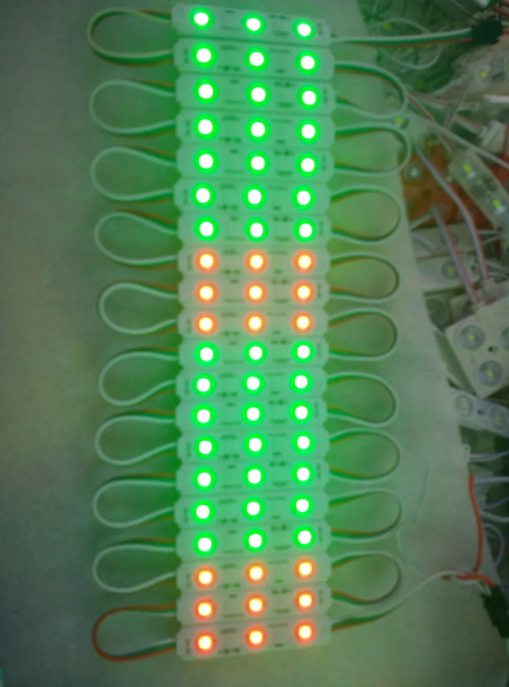 100PCS WS2811 2811 IC 3led 5050 RGB LED Pixel digital Module String Light Waterproof DC12V+21keys 2811 controller