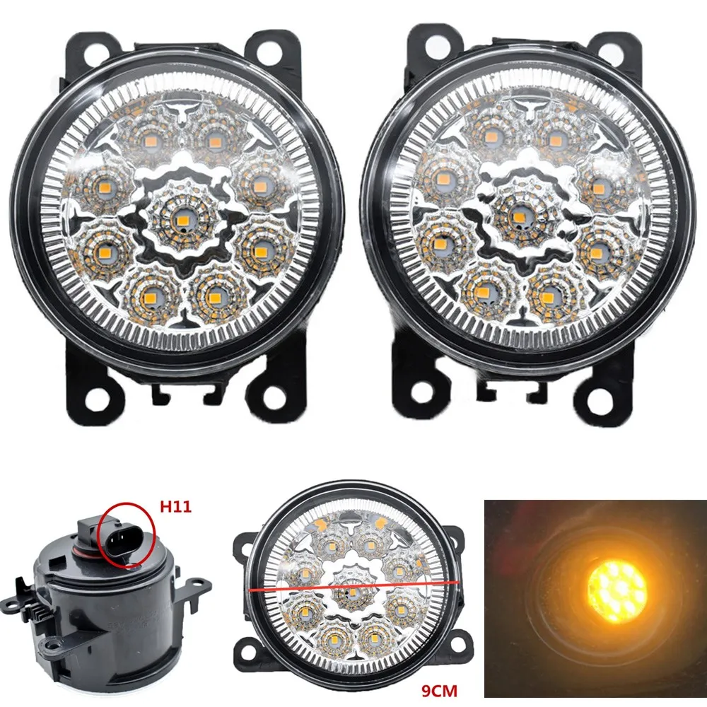 2PCS LED หมอกโคมไฟสําหรับ OPEL ASTRA H GTC 2005-2015 จัดแต่งทรงผมรถความสว่างสูงด้านหน้าหมอกฮาโลเจนไฟ