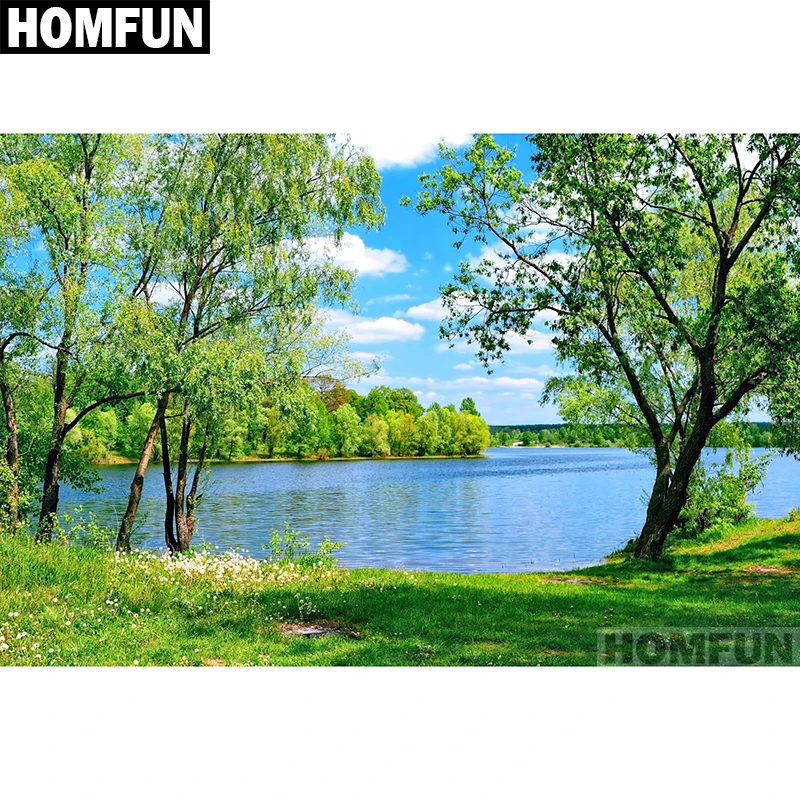 Homfun pintura com diamante bordado