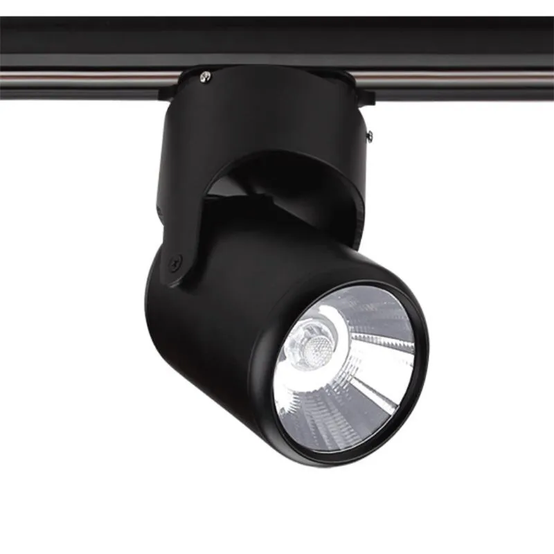 Putih shell/Hitam shell 10W/15W COB Permukaan Mounted Led Pasang Bracket Ceiling Lampu Hangat COB led Track Light