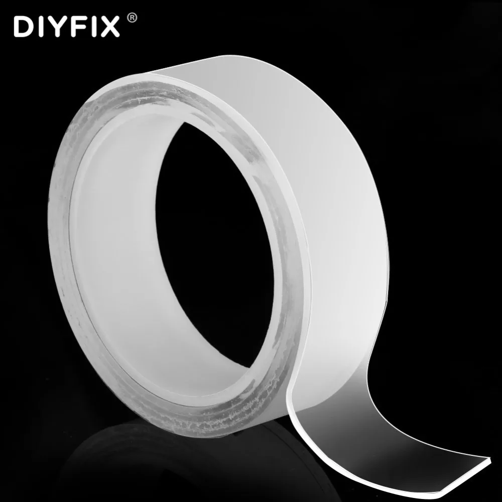 DIYFIX Multifunctional Nano Double-Sided Adhesive Tape Reusable Duct Sticker Traceless Washable Stretchable Removable Tapes