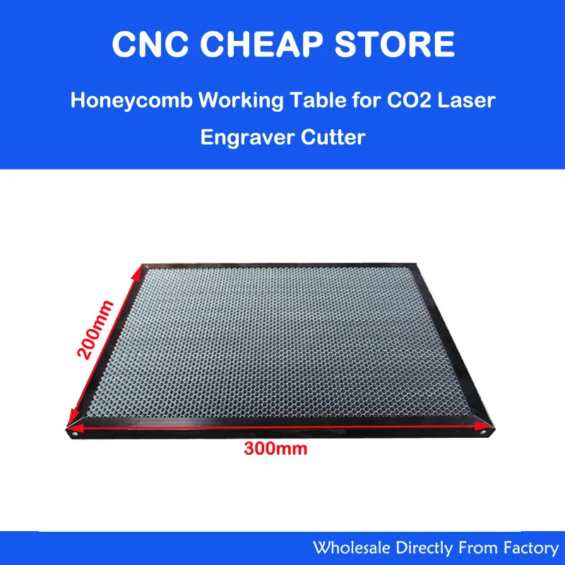 3020 Honeycomb Work Bed Table CO2 40W 50W 60W Tube Laser Rubber Engraving Cutting Machine 300x200mm