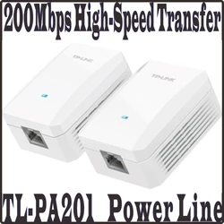 TP-LINK 2pcs one pair AV200 Mini Power line Adapter up to 200Mbps, Ethernet Network Powerline Adaptor, Plug and Play