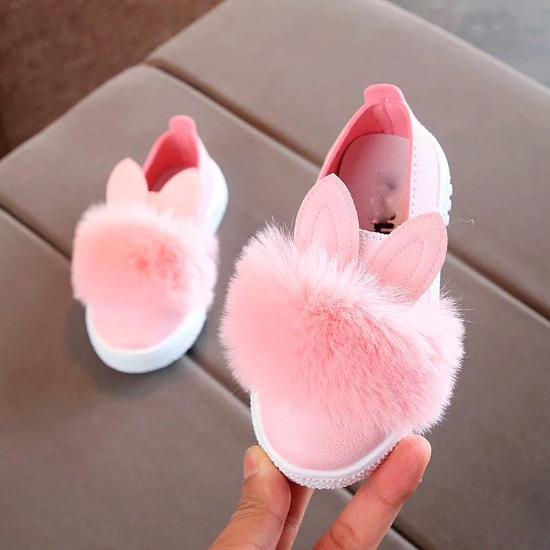 Children Shoes New Autumn Cute Rabbit Ear Baby Toddler Shoes Girls Princess Sport Casual Shoes Kids Sneakers for Girls EU 21-30