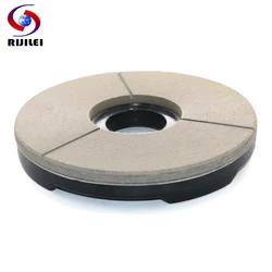 RIJILEI 150mm Diamond Resin polishing pad For Marble Polishing 6 inch Resin bond grinding disc BLACK RED WHITE BUFF Disc YG23-2