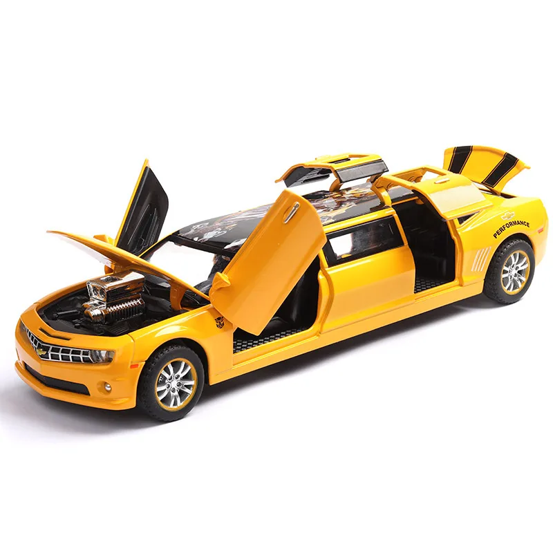 Hot sale 1:32 Chevrolet extended version alloy model,simulation classic sound and light pull back souvenir model,free shipping