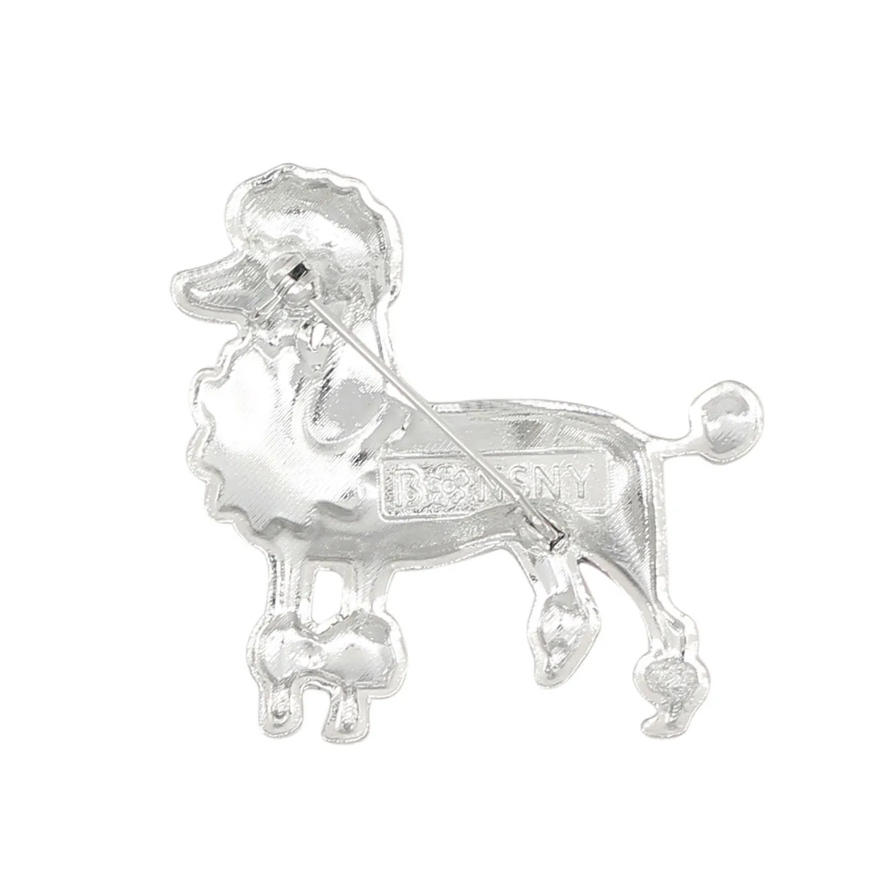 WEVENI Enamel Alloy Cartoon Poodle Dog Brooches Clothes Scarf Decoration Jewelry Pin Gift For Women Girls Animal Pet Accessories