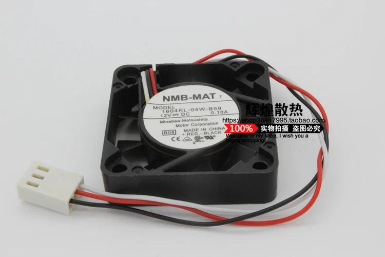 NEW NMB-MAT Minebea 1604KL-04W-B59 4010 12V Double Ball bearing Server cooling fan