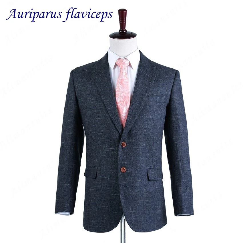 

New High Quality Dark Grey Suit Jacket Men's Blazer Best Man Blazer For Men Tailored Slim Fit Wedding Suit(Jacket)