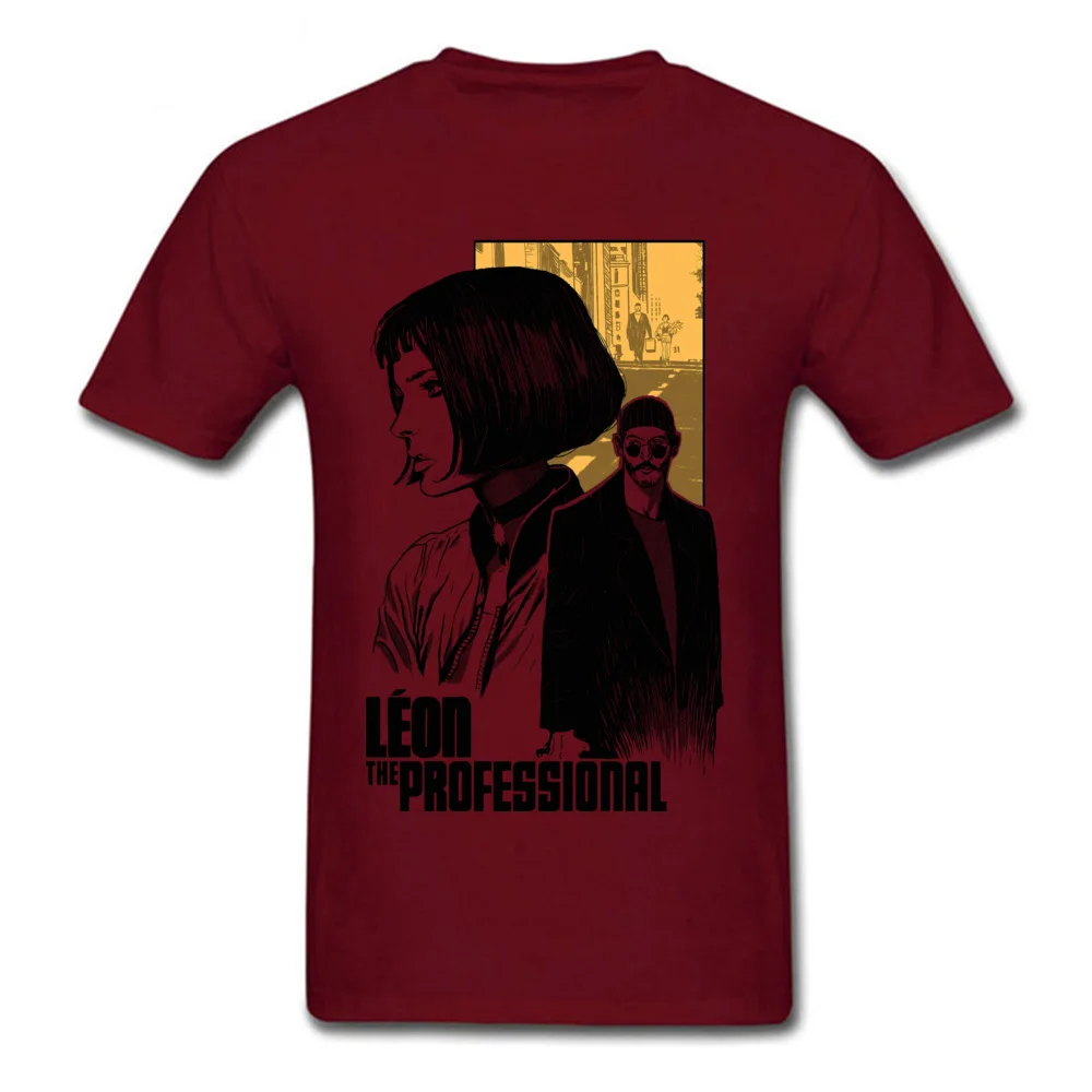 Character T-shirt For Men Mathilda Leon The Professional Killer Tshirt 100% Cotton Retro Tees Leon Movie T Shirts Free Shipping