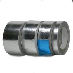 Fiberglass cloth aluminum foil tape long20m  high temperature tape Anti-aging seal waterproof seal mask duct tape