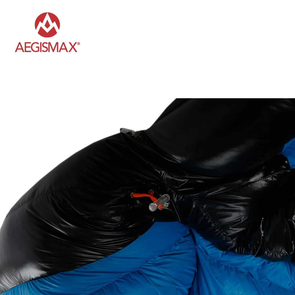 AEGISMAX Winter Camping Professional Ultralight Mummy 90% Duck Down Sleeping Bag Splicing