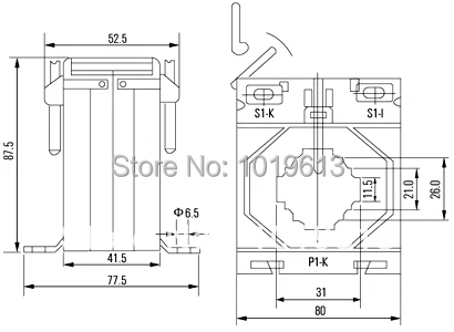 MES current transformer 100/5a MES-80/30 busbar CT