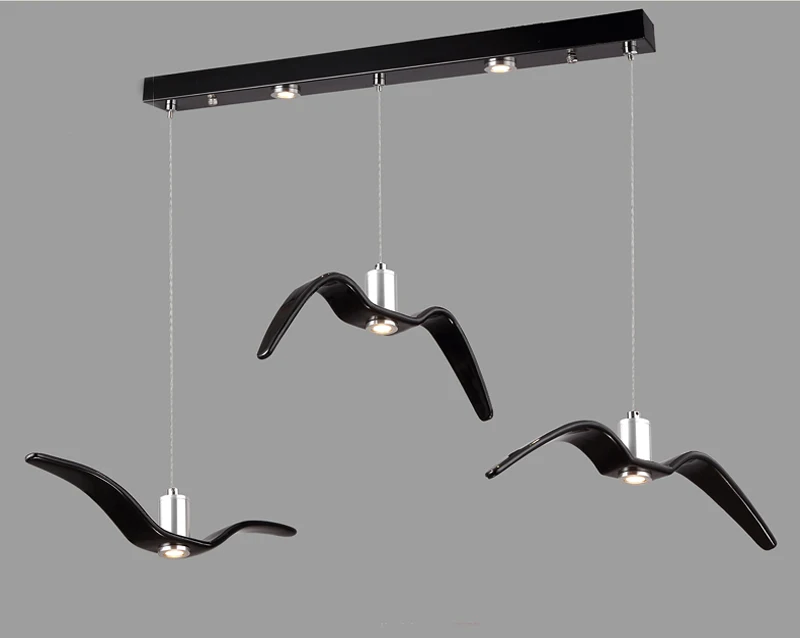 Imagem -06 - Nordic Led Pendant Lamp Birds Lustre Luminária de Teto Luminária Gaivota Design Adequado para Bar Cozinha