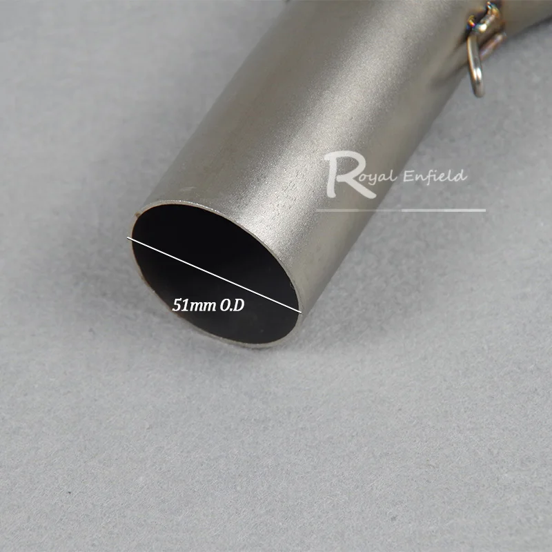 GW250F Motorcycle Exhaust Modified Middle Link Pipe Stainless Steel 51mm Tip Escape Connect Pipe For Suzuki GW 250 gw250f