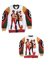 Family Matching clothes Salt-n-Pepa-8-Ball  Sublimation printing full sleeved fashion Mum Dad Kid Zipper up Jacket