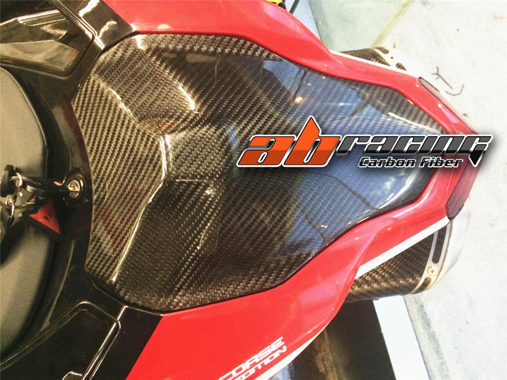 Lado traseiro da cauda motorista assento capa painel carenagem para ducati 848 1098 1198 fibra de carbono completo 100%