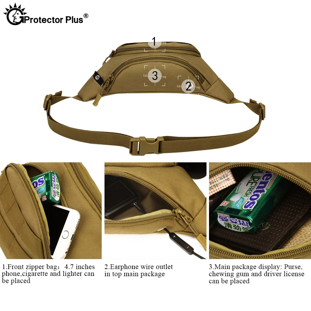 PROTECTOR PLUS – Riñonera táctica unisex para outdoor y senderismo - imagen 5