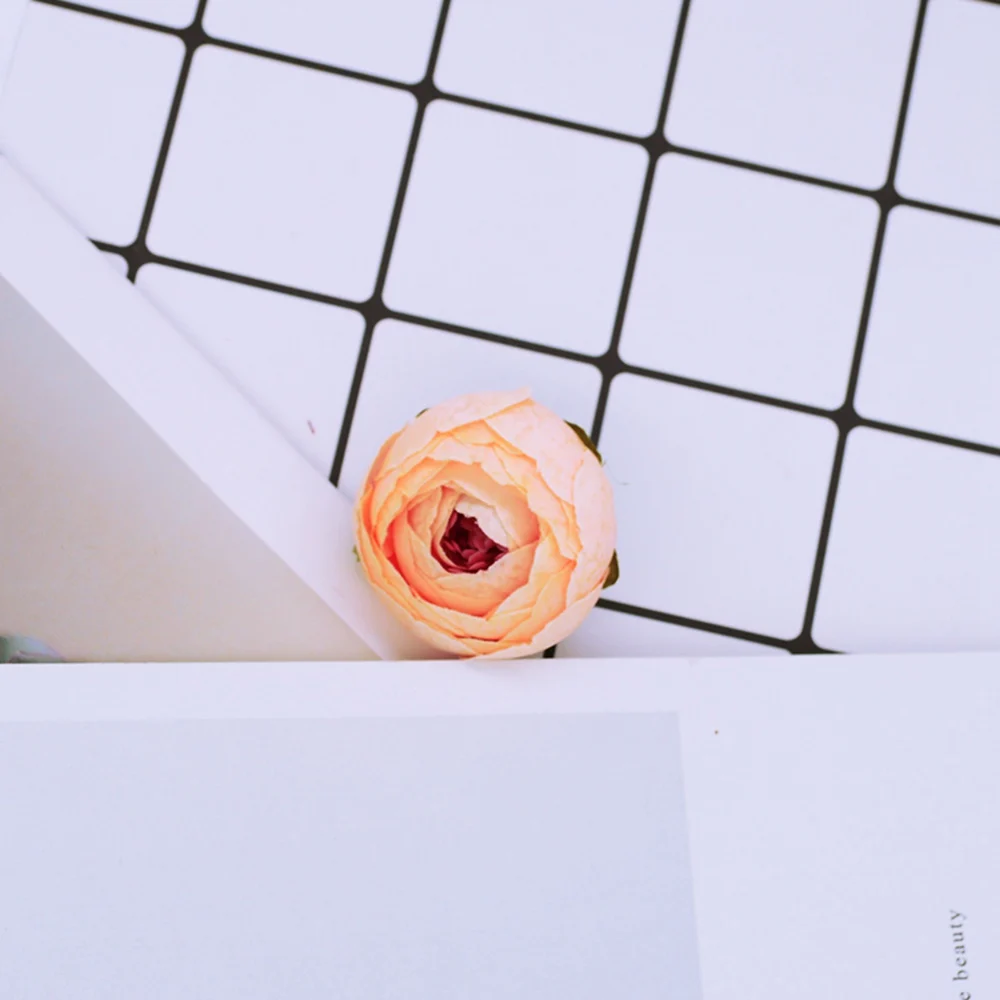 20 Stück Seiden-Teeknospen-Rosen Weihnachten Heim Raum Party Hochzeit Deko DIY Geschenke Süßigkeitenbox Günstige Künstliche Plastikblumen Wand – Detail 10