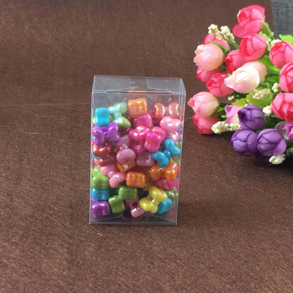 

250pcs 3.5*8*8cm clear plastic pvc box packing boxes for gifts/chocolate/candy/cosmetic/cake/crafts square transparent pvc Box