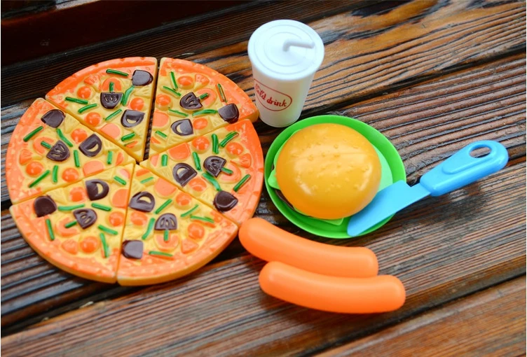 Children Play Toy Kitchen Utensils Suit Fruit Birthday Cake And The Unisex Finished Goods Plastic Food 2021