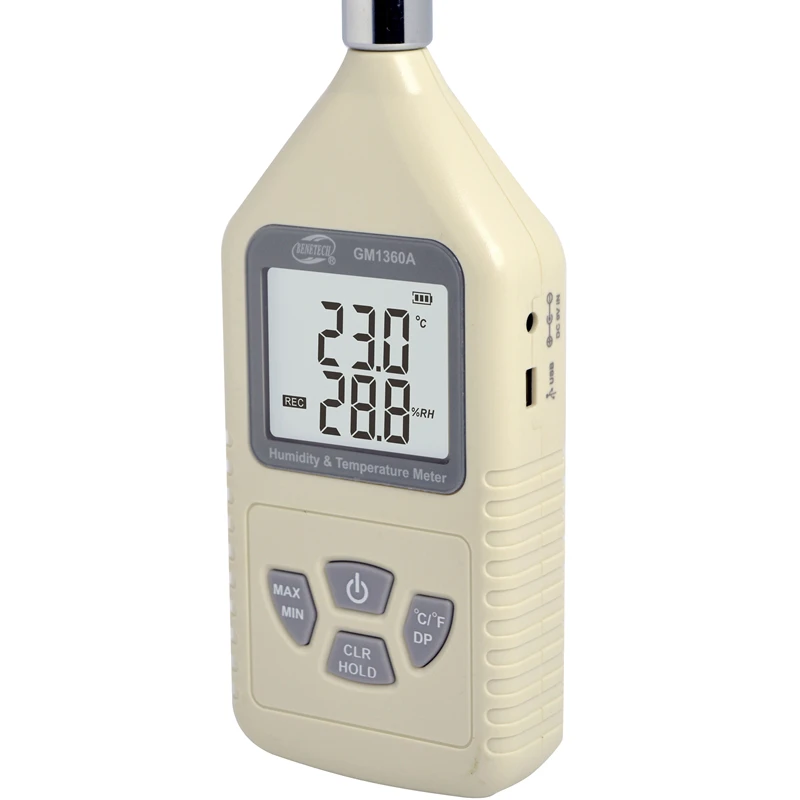 

Digital LCD Thermometer Hygrometer Handheld Industrial Temperature Humidity Meter Factory Air Condition C/F Thermo-hygrometer