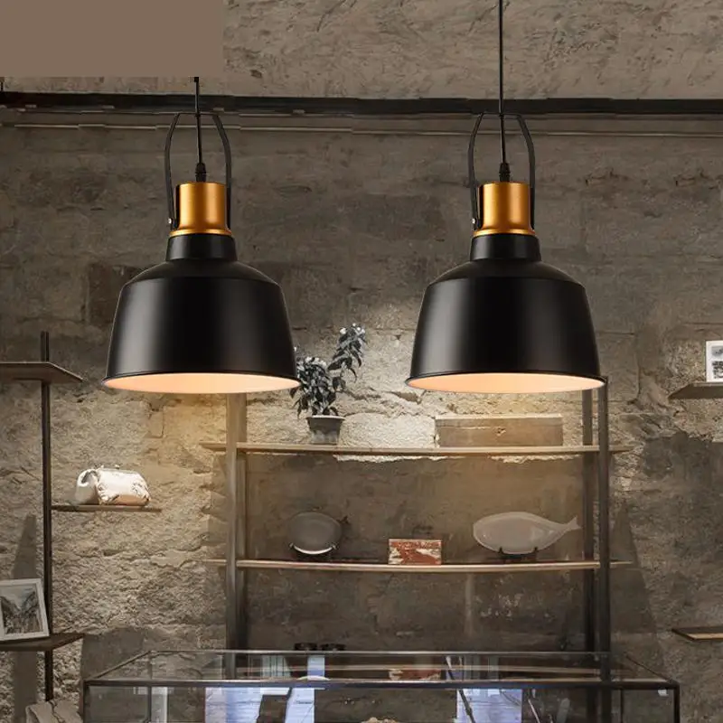 

Loft American Restaurant Light Coffee Bar sconce Retro Industrial lighting Creative Balcony Corridor Single iron pendant lights