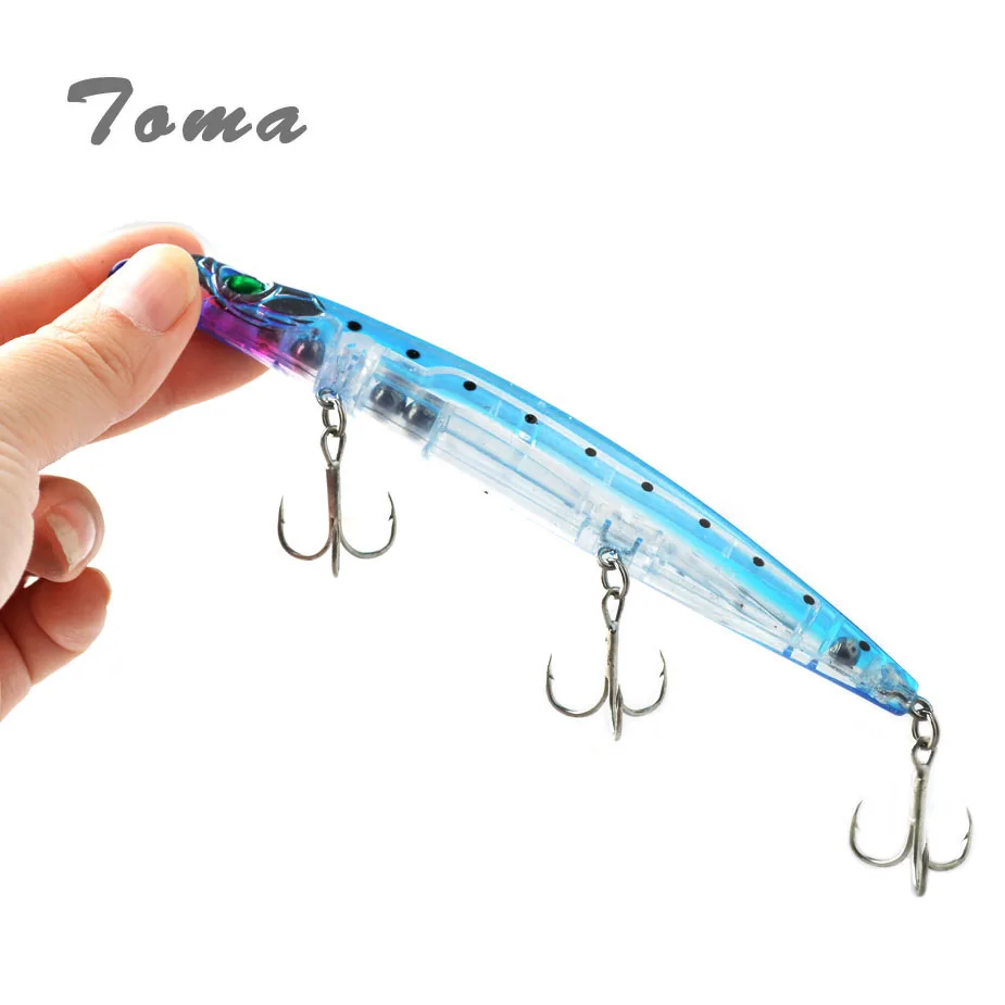 TOMA Popper Topwater Fishing Lure 140mm 19g Wobbler Floating Artificial Hard Bait Crankbait Sea Bass Lure Fishing Tackle