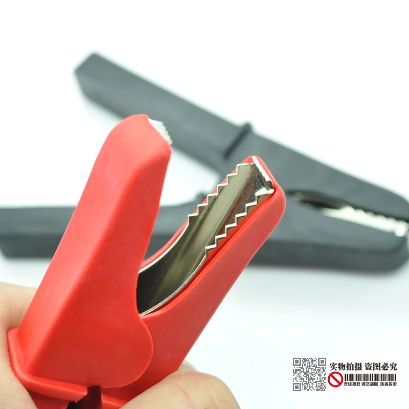 2pcs (red+black) of the crocodile clip large size pure copper thickenness bettery clip 300A 50A wire clip