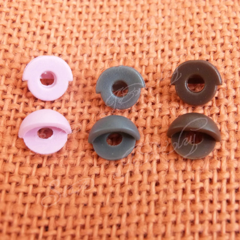 

150pcs/lot ---fit for 10mm toy eyes eyelid--- pink/brown/gray --color option